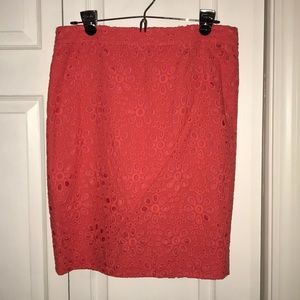 J. Crew Lace Pencil Skirt